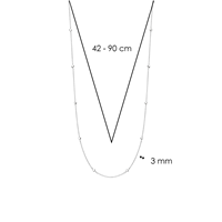 Collana Ti Sento Milano Donna in Argento Zirconia 3978ZI-42 - 3978ZI-42